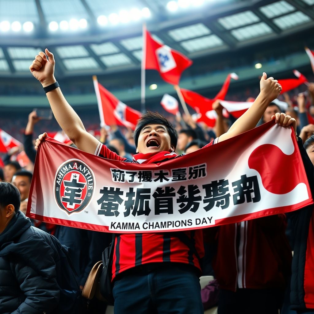 爱游戏体育平台-鹿岛鹿角球迷现场助威，激发球队夺冠斗志